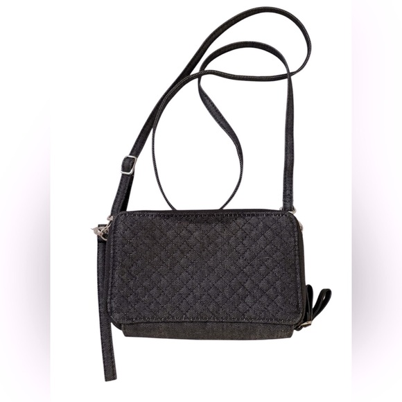 Vera Bradley 3-way dark denim wallet - NWOT - Picture 2 of 8